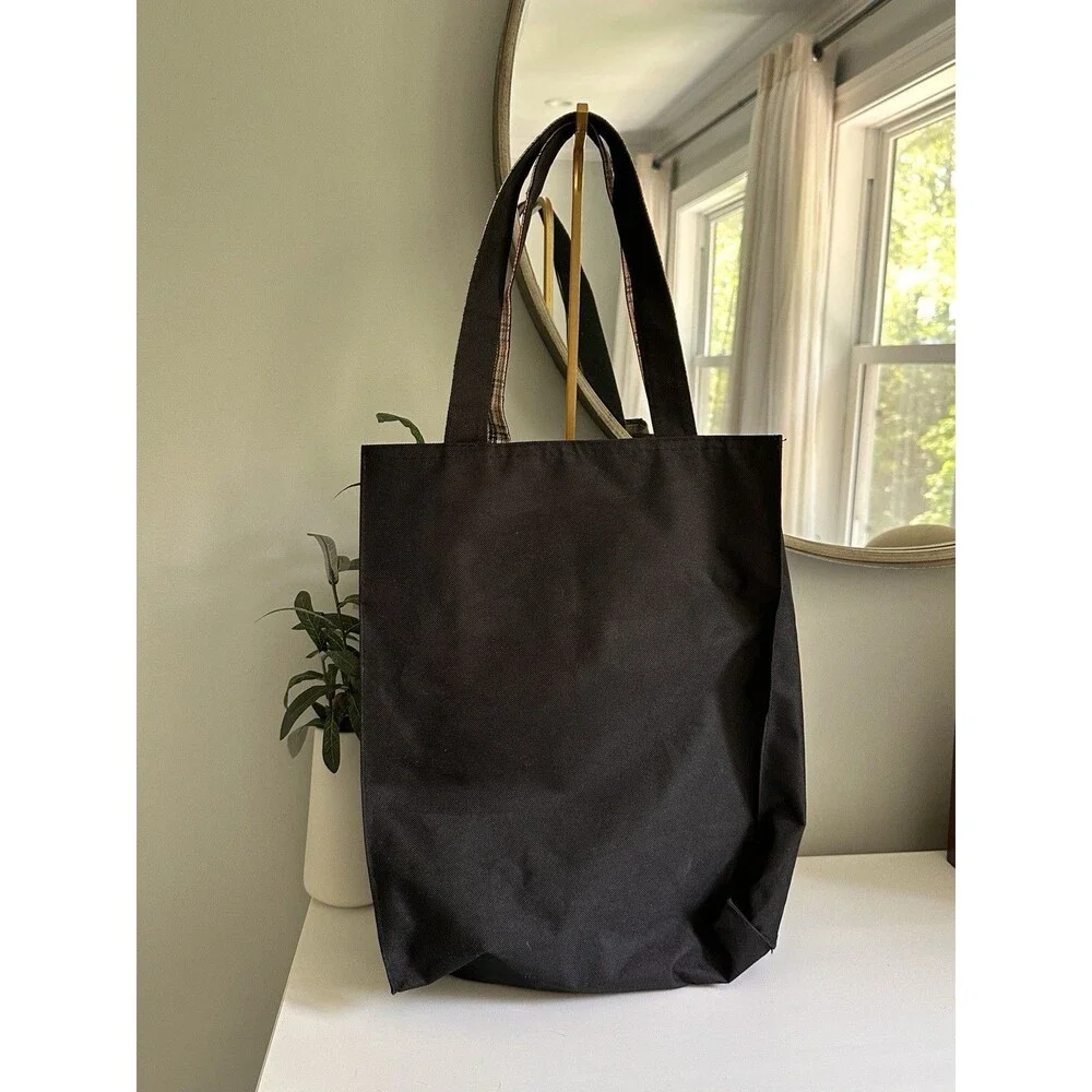 Cedar Crest College Black Tote Bag – Durable Book Bag / Reusable Market Shopper